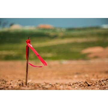 Brady Red Flagging Tape - Non-Adhesive, 300ft Roll