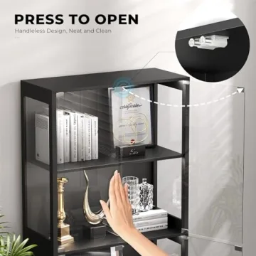 BROTTAR Display Cabinet with LED Lights for Collectibles