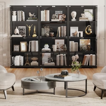 BROTTAR Display Cabinet with LED Lights for Collectibles