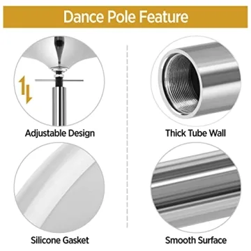 Yaheetech Professional Dance Pole - Home Fitness & Fun