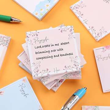 Mr. Pen- Sticky Notes, 3”x3”, 12 Pads, Floral Sticky Notes, Sticky Note, Self-Stick Note Pads, Sticky Pads Sticky Notes Aesthetic, Colorful Sticky Notes, Sticky Notes Bulk Sticky Notes