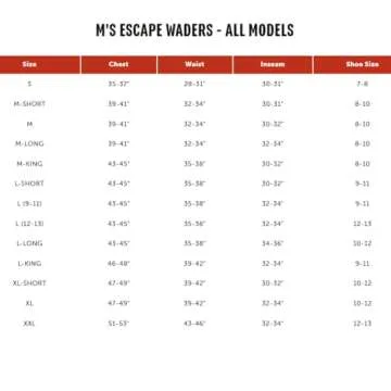 Redington Men's Escape Waders - Chest High Fly Fishing Waders - Waterproof Wader for Men - Boulder/Slate - Medium