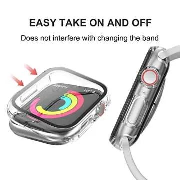 Stylish HASDON 12-Pack Apple Watch Cases with Protectors