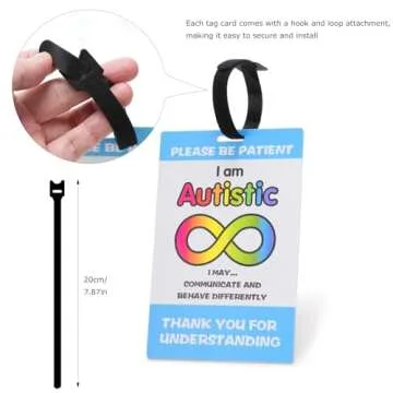 LUAATT Autism Safety Tag Card for Wagons and Strollers