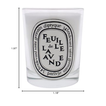 Diptyque Feuille de Lavande Candle-6.5 oz.,Lavender,I0088712