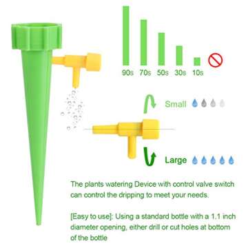 16 PCS Gardening Tools Kits, Gardening Tool Sets with Self Watering System for Flower and Vegetable Plants Care, Gardening Gifts for Men Women