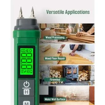 TESMEN TWM-186 Moisture Meter - Portable and Accurate