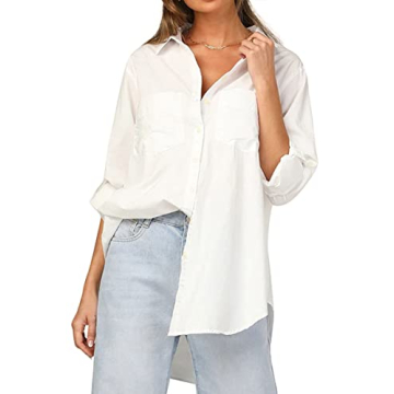 CHYRII Women's V Neck Button Down Blouse Stylish and Versatile