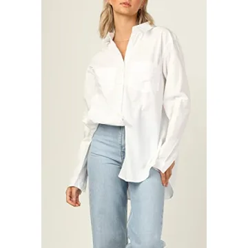 CHYRII Women's V Neck Button Down Blouse Stylish and Versatile