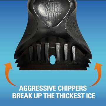 SubZero 14015 54" Avalanche Snowbroom for Truck, Car with Pivoting Brush Head and Squeegee