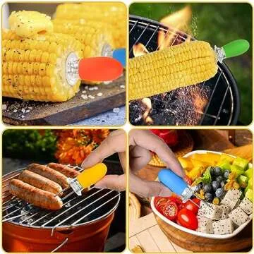 Secure and Vibrant OFCOX Corn on the Cob Holders Set