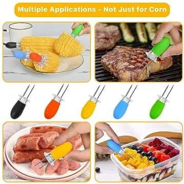Secure and Vibrant OFCOX Corn on the Cob Holders Set
