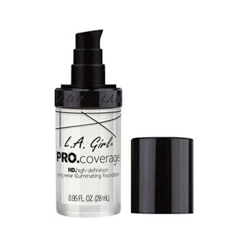 L.A. Girl Pro Coverage Liquid Foundation, White, 0.95 Fl Oz