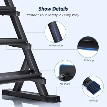 AKYEN 3-Tier Heavy-Duty Dumbbell Rack for Home Gym