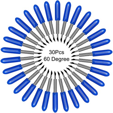 Deep Cut Blades for Crafting - 30Pcs 60° Set