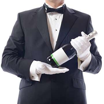 10Pairs White Cotton Gloves Large Size for Art handling Crafting Coin Jewelry Silver Inspection by LUCKY SLD