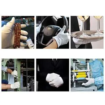 10Pairs White Cotton Gloves Large Size for Art handling Crafting Coin Jewelry Silver Inspection by LUCKY SLD