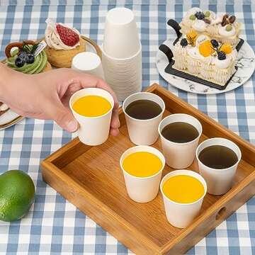 RACETOP 3 oz Bathroom Paper Cups - Durable & Eco-Friendly
