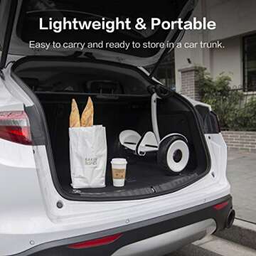 Segway Ninebot S Smart Self-Balancing Electric Scooter, Dual 400W Motor, Max 13.7 Miles Range & 10MPH, Hoverboard with LED Light, Compatible with Gokart kit, UL-2272 Certified