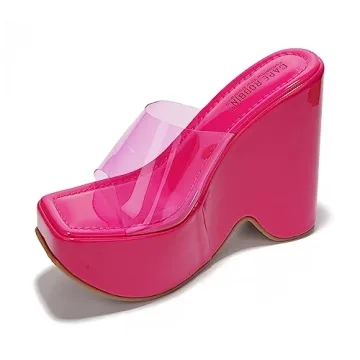 Elegant Cape Robbin Pinkki Platform Wedges for Women