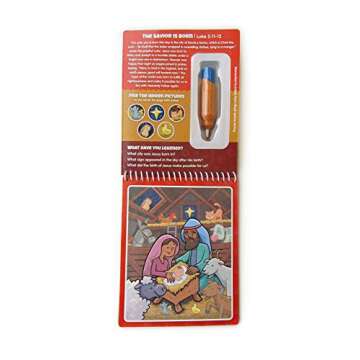KangaToys Water Reveal Coloring Scripture Book for Kids: New Testament Stories