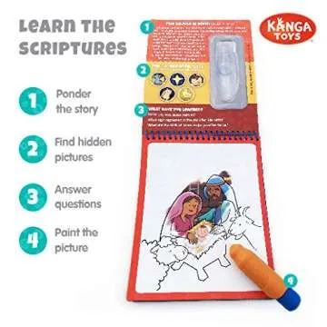 KangaToys Reusable Bible Coloring Book for Kids
