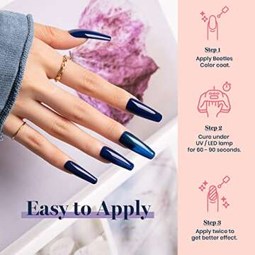 Beetles 12 Pcs Gel Nail Polish Set - Flannel & Fleece Collection Nude Pink Burgundy Red Glitter Gel Polish Kit Orange Dark Blue Green Nail Gel Kit Nail Art Salon DIY Home Mani Christmas Gifts