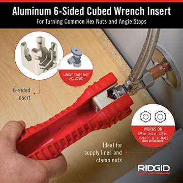RIDGID EZ Change Wrench for Faucet Installation & Removal