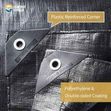 GUARD SHIELD Heavy Duty Tarp 20x30 Feet Waterproof 12mil Outdoor Cover with Grommets