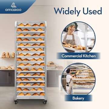 Bakery Bun Pan Speed Rack for Commercial Baking