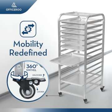 Bakery Bun Pan Speed Rack for Commercial Baking