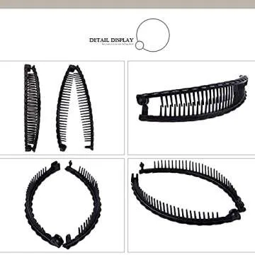 Vintage Banana Hair Clips for Thick Curly Hair Set