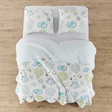 Levtex Home Biscayne Quilt Set Full/Queen - Tropical Design
