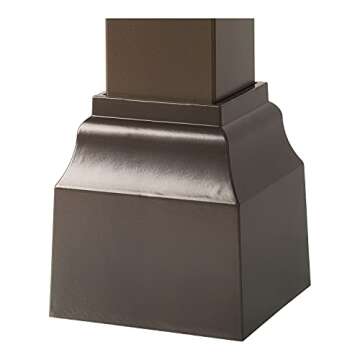 Whitehall Cascade Bronze Mailbox Post Base Cuff