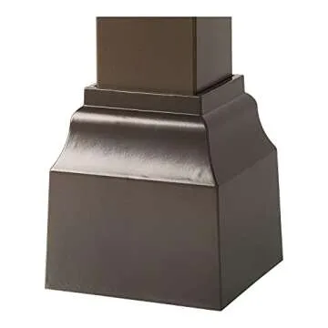 Whitehall Cascade Bronze Mailbox Post Base Cuff