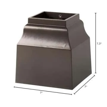 Whitehall Cascade Bronze Mailbox Post Base Cuff