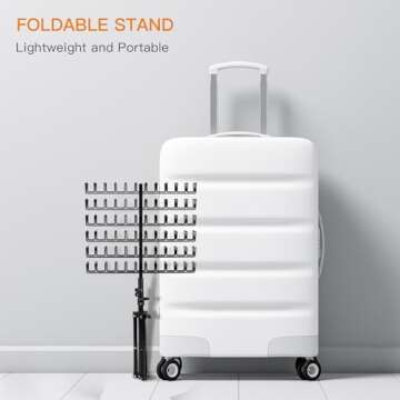 Sunnacate Braiding Hair Rack, Metal Hair Extension Holder Hanger Height Adjustable Braiding Rack, Braiding Stand with Hair Braiding Tools, Braiding Hair Separator Stand for Hair Salon Home Traveling