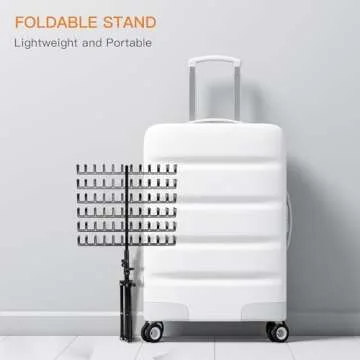 Sunnacate Braiding Hair Rack, Metal Hair Extension Holder Hanger Height Adjustable Braiding Rack, Braiding Stand with Hair Braiding Tools, Braiding Hair Separator Stand for Hair Salon Home Traveling