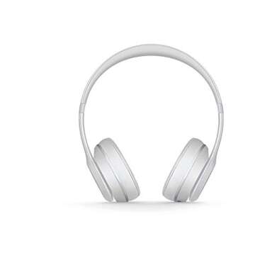 beats Solo3 Wireless On-Ear Headphones Matte Silver - beats by Dr Dre (Renewed)