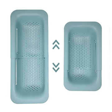 Makerstep Over the Sink Colander Strainer Basket - Expandable, Wash, Drain, and Dry. - New Home Kitc...