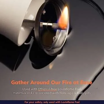 LOVINFLAME Passion Glass Candle Smokeless Fire Pit Gift