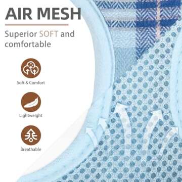 PUPTECK Dog Harness Set with Reflective Leash for Pets