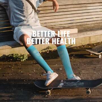 fenglaoda Stylish Compression Socks for Running & Travel