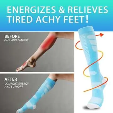 fenglaoda Stylish Compression Socks for Running & Travel