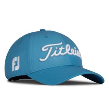 Titleist Men's Standard Tour Performance Golf Hat, Niagara/White, OSF