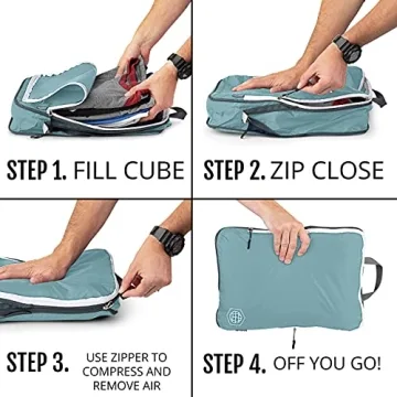 Large Packing Cubes - Compress for Smart Travel Organization