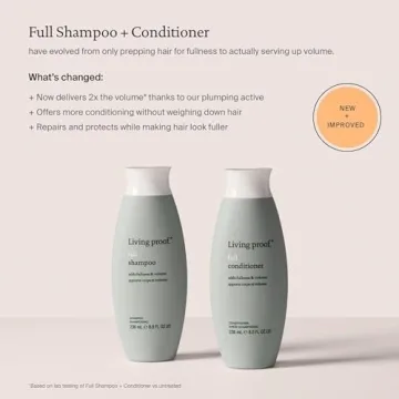 Living Proof Full Shampoo and Conditioner Set, Volumizing Shampoo for Thin Hair, Paraben & Silicone Free, Safe for Color Treated Hair