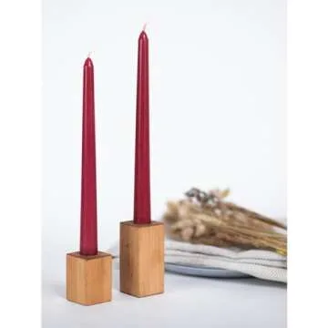 CANDWAX 8 inch Dripless Taper Candles Set of 4