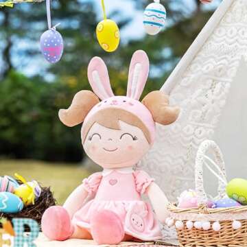Gloveleya Baby Doll Girl Gifts Soft Plush Bunny Dolls 14" with Gift Box