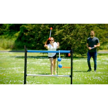 Outdoor Ladder Ball Pro Steel Set Fun for Ages 8 and Up